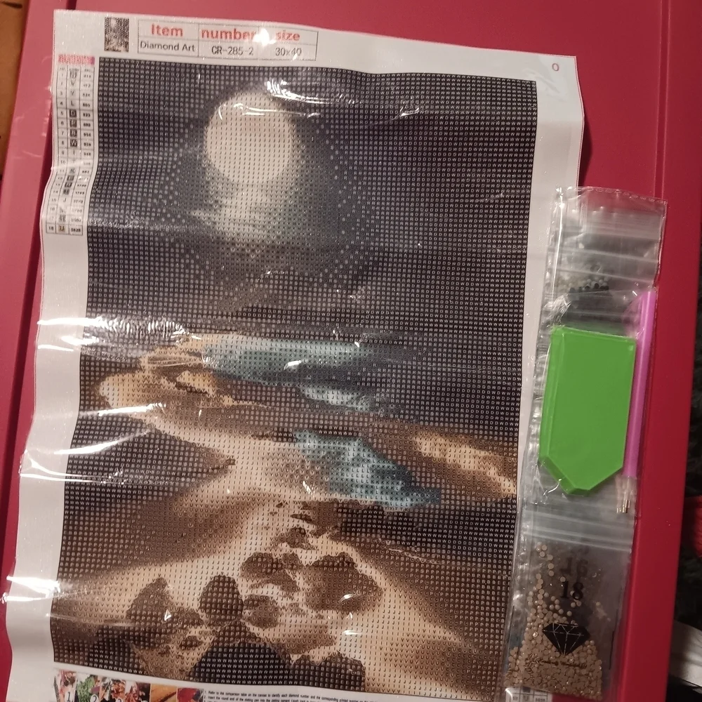 Moonlit Beach Diamond Art Kit 30x40cm